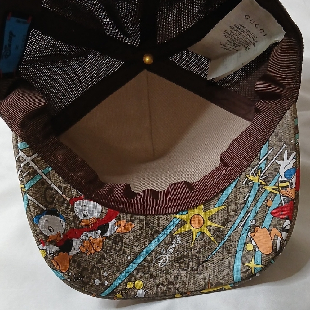 Gucci X Disney Brown Cartoon Graphic Cap - Picture 2 of 5